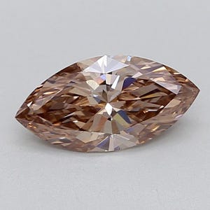 Fancy Marquise Champagne Lab Grown Diamond, 1.12CT VS1 LG831638046 IGI-certifierade bruna diamanter, Champagne Lab Diamond