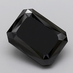 Schitterende, stralende zwarte laboratoriumdiamant, 4,01 karaat LG780665020 IGI-gecertificeerde zwarte diamant, verlovingsring met zwarte diamant