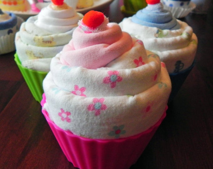 Jumbo Baby Cupcake Receiving Blanket Burp Cloth & Infant Etsy