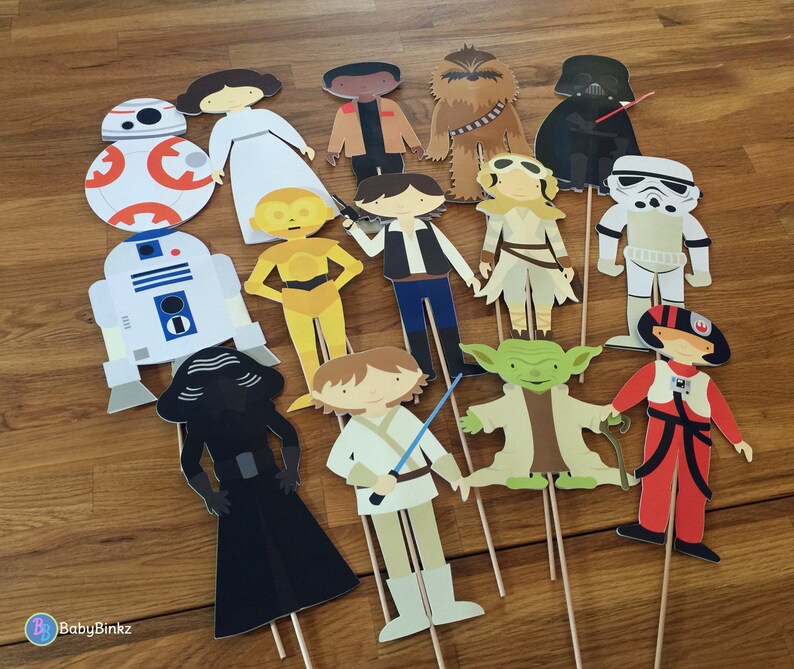 Photo Props The Star Wars Character Set 14 Pieces party Etsy