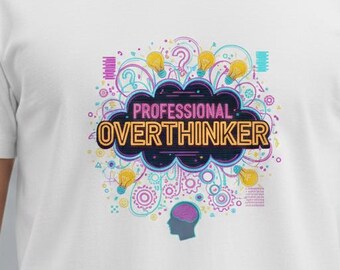 Professioneller Overthinker Aufkleber – Bunte Designs (SVG, PDF, PNG)
