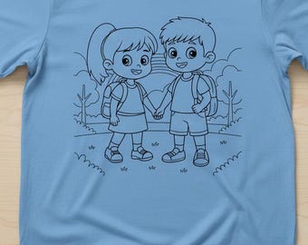 Back to School Coloring Pages – Kids Printable Bundle (PDF, SVG, PNG)