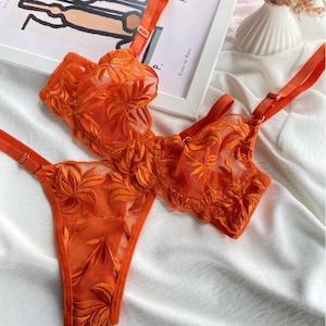 orange sexy lingerie Pumpkin Spice Lingerie main image 1