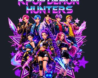 Huntrix Kpop Demon Hunters PNG, Girl Dinner Png, Saja Boys Girls Bands, Kpop png Huntrix png, Kpop Idol Group Shirt design,kpop huntrix png