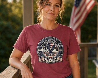 250th Anniversary Eagle Shirt 1776-2026 | Comfort Colors Patriotic Tee | USA 250 Years of Independence | Fathers Day Gift For Him
