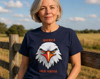 Comfort Colors Eagle Shirt, Bald Eagle Patriotic Tee, USA 250th Anniversary 1776-2026, 4th of July Shirt, Father's Day Gift for Him