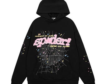 Sp5der I Heart SP5 Hoodie Black – Streetwear Souvenir Pullover for