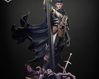 Estatua de resina de Berserk Guts / Figura de anime pintada a mano