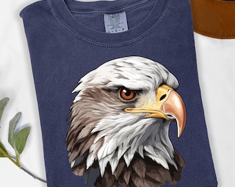 Bald Eagle Profile Shirt, Retro Unisex Tee