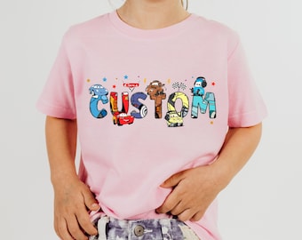 Disney Cars Personalized Shirt, Lightning McQueen Matching Tee