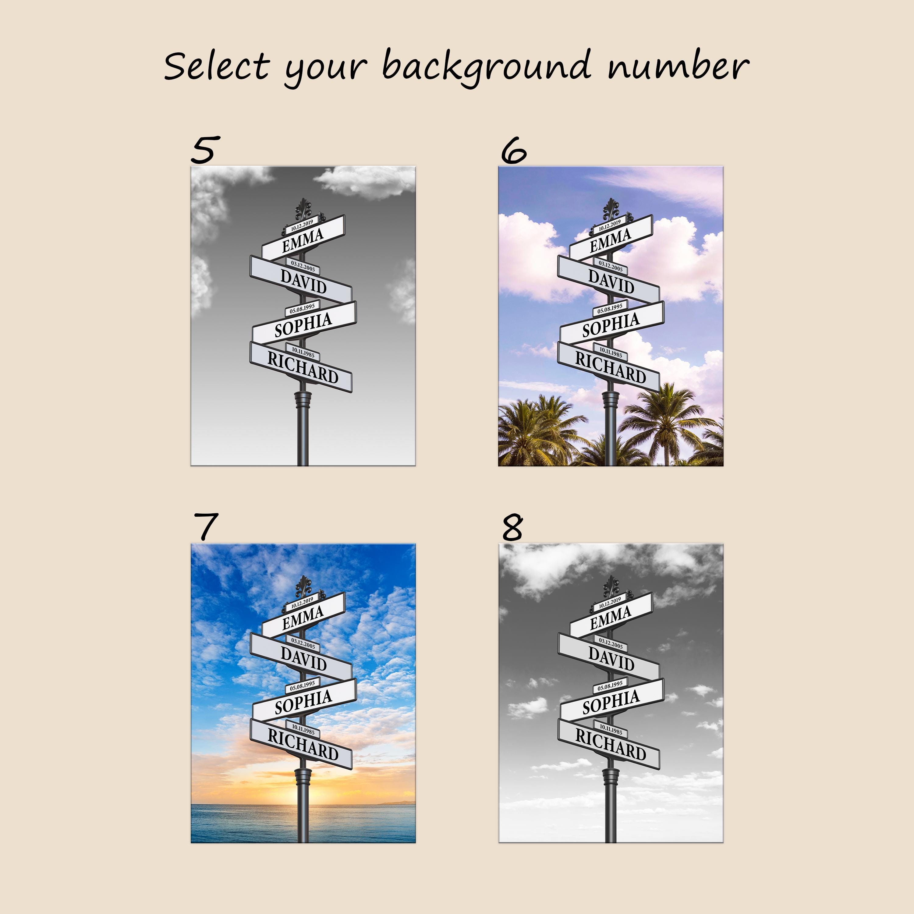 Strret Sign Photo Cards Personalized Street Sign Canvas Print, Vintage Sign Anniversary Wedding ...