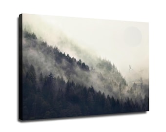 Endor Planet from Star Wars Canvas Wall Art, Mystery Forest Poster Print, Best Gift for Fans