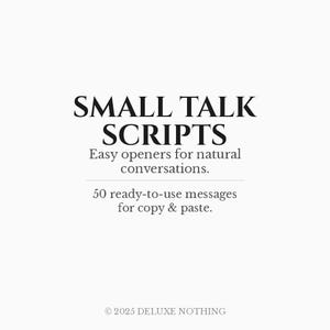 Small Talk-manus – Kopiera och klistra in meddelanden