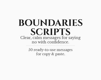 Boundaries Scripts – Copy & Paste Messages