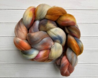 4.4 oz Kettle Dyed Merino Combed Top