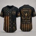 USA 250th Anniversary Baseball Jersey, 1776 Patriotic American Flag Button Shirt, Proud To Be American Freedom Baseball Jersey product logo