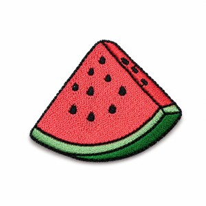 Watermelon Slice Embroidery Patch – Fruit Iron-On Patch