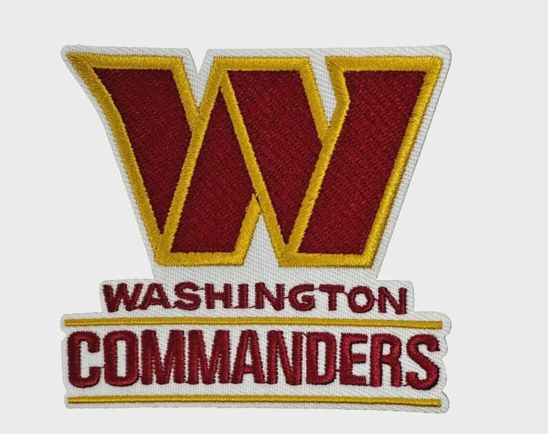 Washington Commanders Logo Embroidery Patch – Burgundy & Gold Iron-on ...