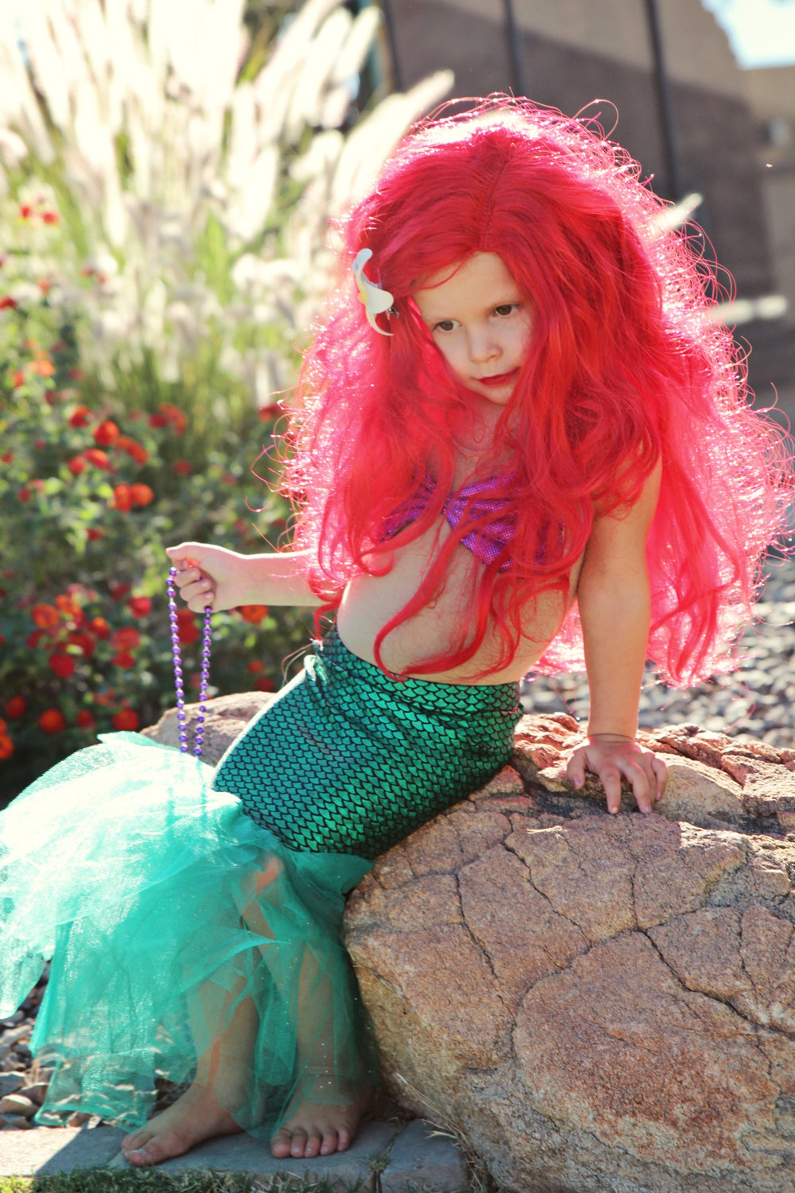 FULL Little Mermaid Ariel Halloween Costume TOP and SKIRT Etsy