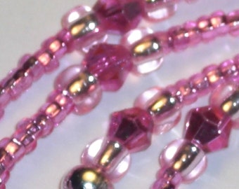 Eyeglass chain Bright Pink 28 inches Breast Cancer Awareness