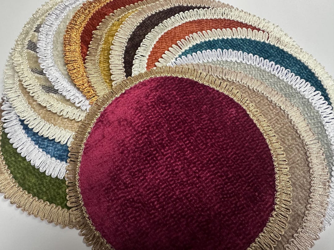 Dollhouse Miniature Round Chenille Rug : Choice of Colour - 12th Scale ...