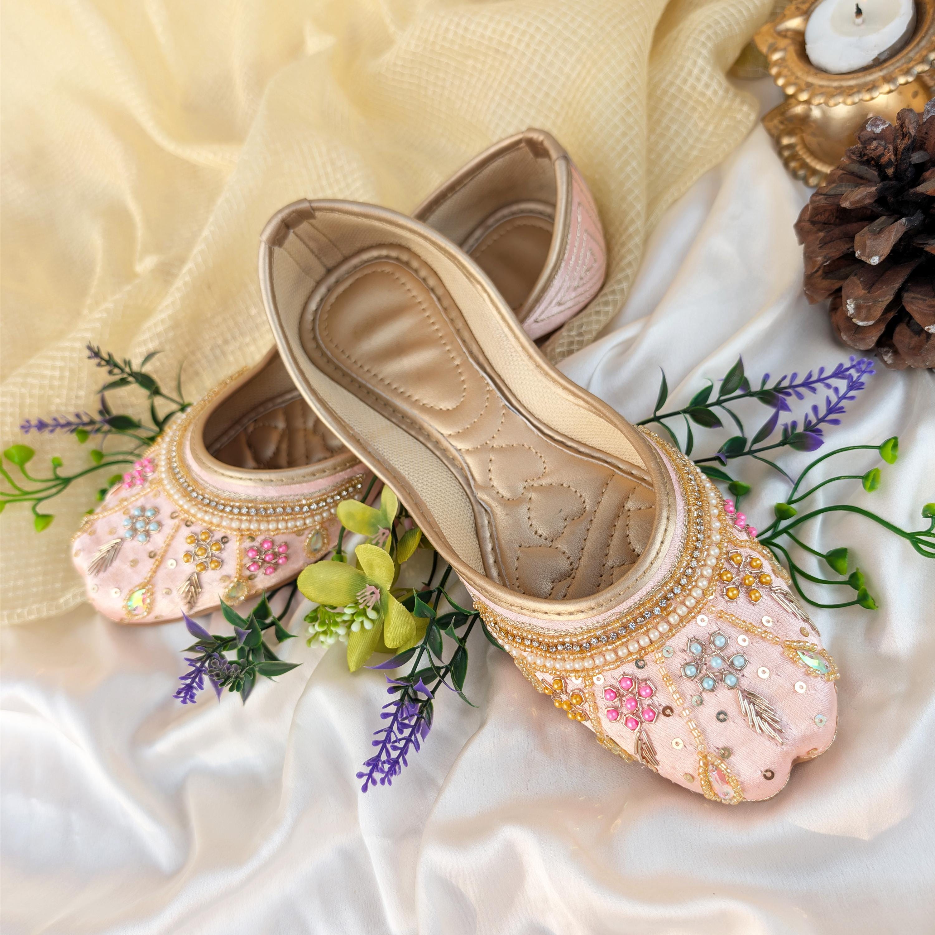 Elegant Pink Loafers with Intricate Design Soft Ruched Loafers-Pink Parfait | Boden USA main image 3