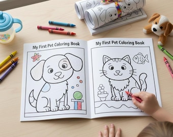 Wild Animals Coloring Book for Kids | Jungle Safari Printable Pages (PDF)