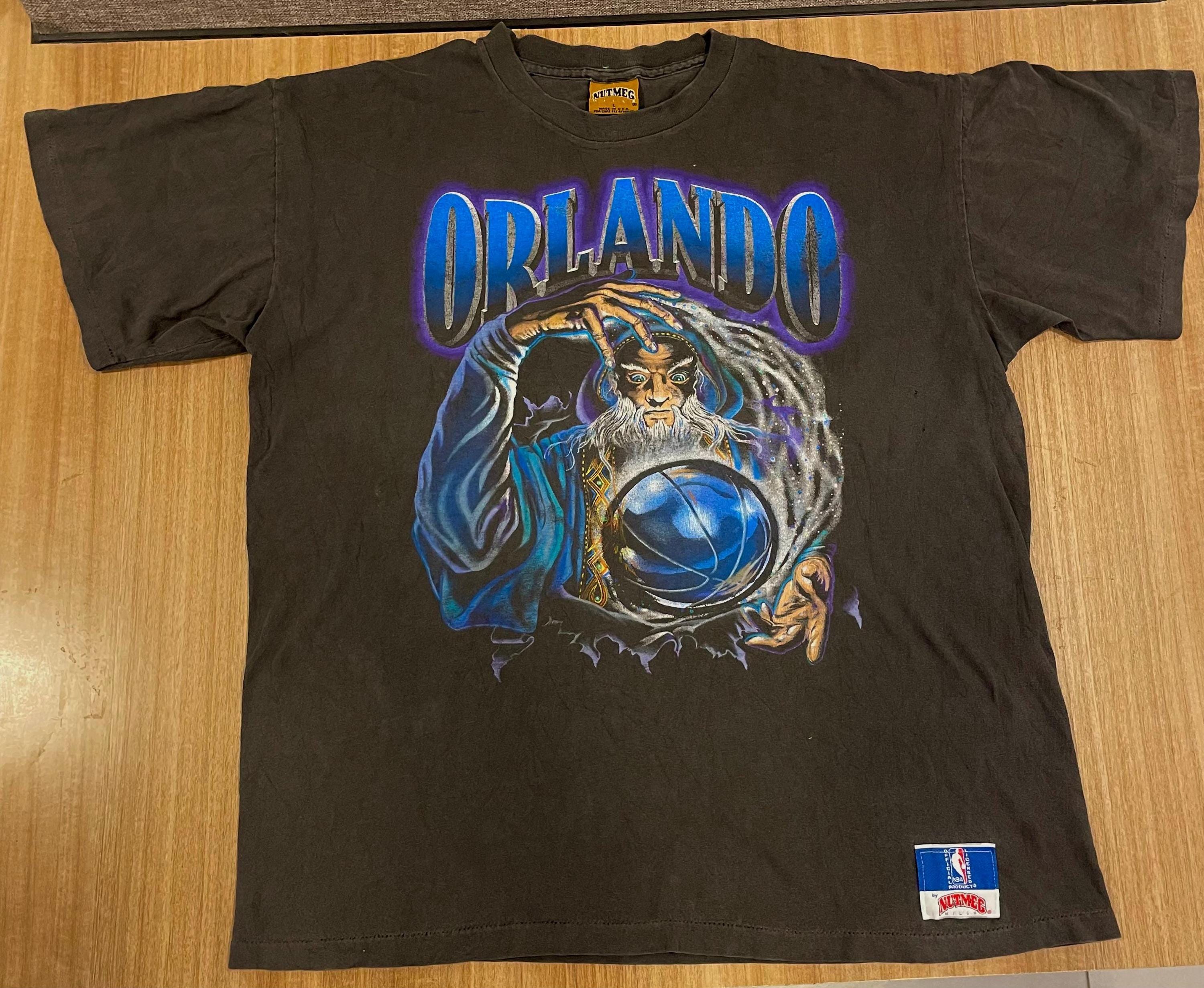 Vintage 1993 Orlando Magic T-shirt: Nutmeg Mills NBA Wizard