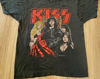 1980年代のヴィンテージ ピーター・クリス / キッス シングルステッチ