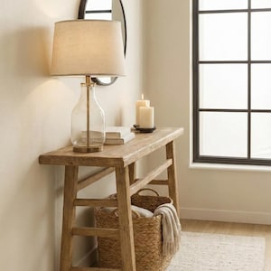 Rustic Console Table, Solid Wood, Reclaimed Wood Entryway Table, Hallway Table, Foyer Side Table, Handmade Custom Size 画像 4
