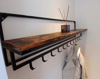 Estantería de estilo industrial + perchero