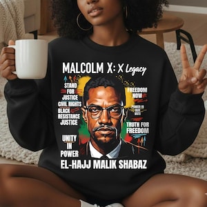 Malcolm X-arvet png | konstverk för Black History Month | porträtt av ledarskap i medborgarrättsfrågor | design för afroamerikansk egenmakt