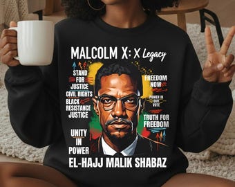 Malcolm X legacy png | black history month artwork | civil rights leadership portrait | african american empowerment design