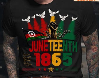 Juneteenth 1865 T-Shirt, Juneteenth Shirt Black Owned, Freedom Heritage Tee, Black History Graphic t-shirt, gift for her