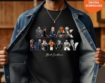 Black History PNG | Black Excellence Icons Design (Digital Download)