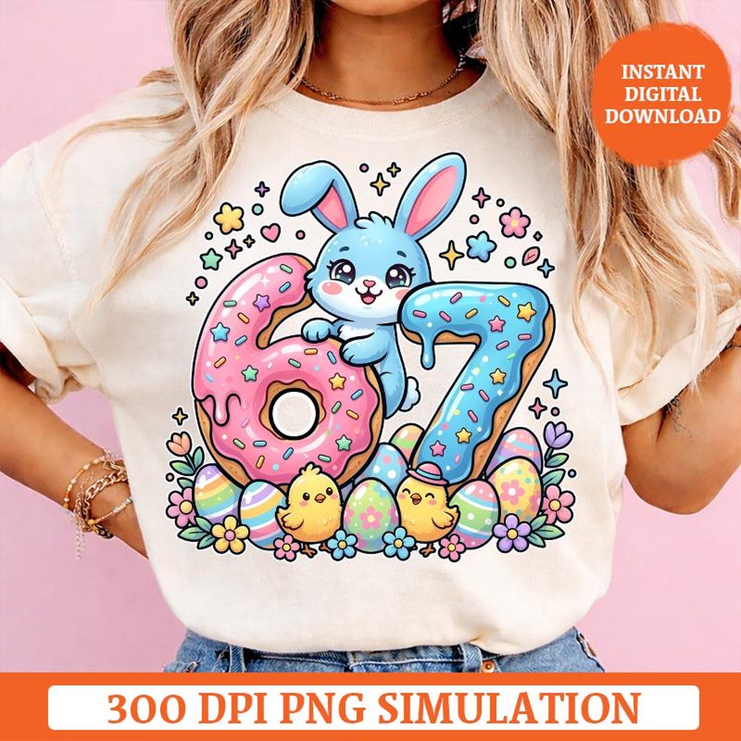 67 Easter PNG, Easter Donut 67 PNG, Easter Bunny 67, Easter Party ...