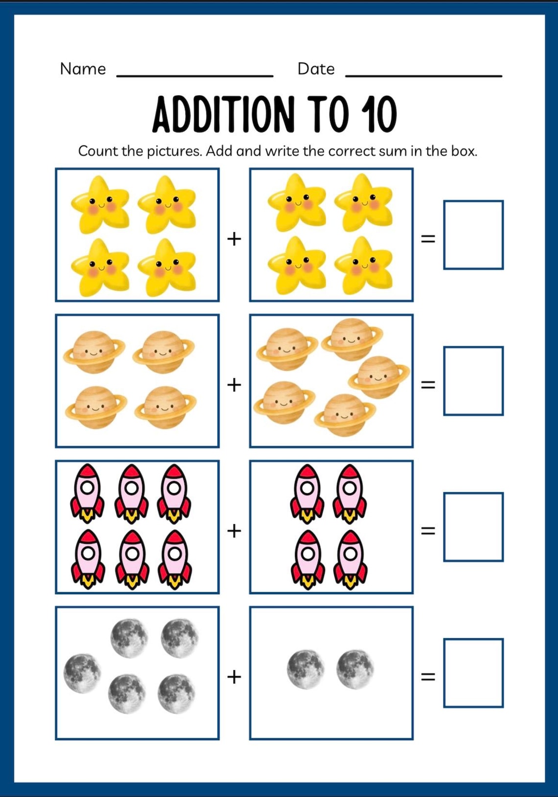 Kindergarten Addition Worksheets Printable | Fun Math Addition to 20