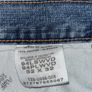Wrangler Carpenter Jeans Mens 32x32 Blue Denim Work Pants Relaxed Fit image 6