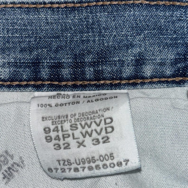 Wrangler Carpenter Jeans Mens 32x32 Blue Denim Work Pants Relaxed Fit image 6