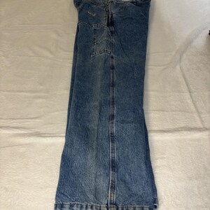 Wrangler Carpenter Jeans Mens 32x32 Blue Denim Work Pants Relaxed Fit image 4