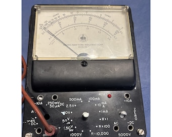 Vintage Bruno PM-7 Analog Multimeter Ohm Volt Meter Lab Tester Untested w Leads