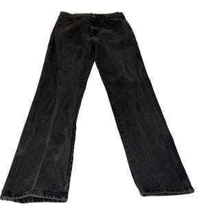 Vintage Wrangler USA Black Jeans 34x34 96501CB Faded Regular Fit Made In The USA image 3