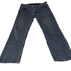 Wrangler Jeans Mens 36x30 Straight Leg Blue Denim Relaxed Fit image 1