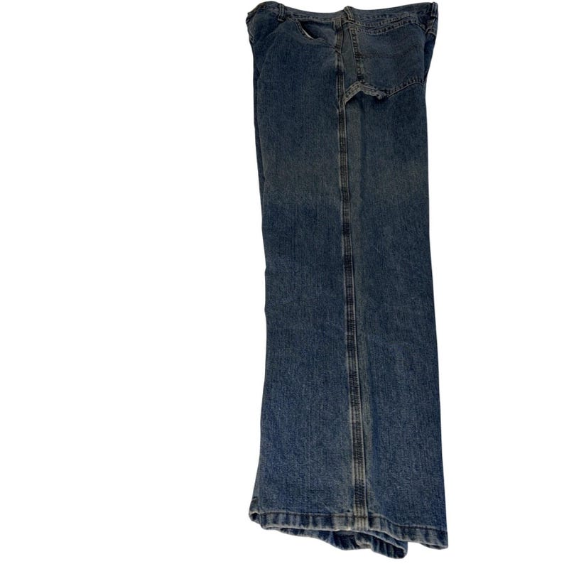 Wrangler Carpenter Jeans Mens 32x32 Blue Denim Work Pants Relaxed Fit image 3