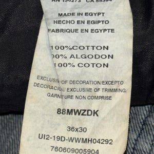 Wrangler Retro Slim Straight Blue Denim Jeans 5-Pocket Medium Wash Men 36x30 imagem 7