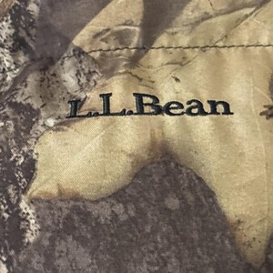 LL Bean Reversible Down Puffer Vest Mens Large Camo Mossy Oak image 3