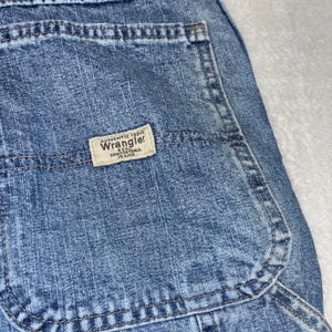 Wrangler Carpenter Jeans Mens 32x32 Blue Denim Work Pants Relaxed Fit image 8