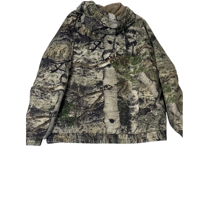 Chaqueta de camuflaje Mossy Oak XL con capucha y aislamiento para caza al aire libre para hombre imagen 6