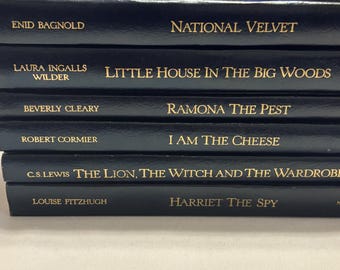 Lot de livres vintage Kids Classics Lewis Wilder Cleary Fitzhugh HC ensemble