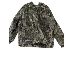 Chaqueta de camuflaje Mossy Oak XL con capucha y aislamiento para caza al aire libre para hombre imagen 1